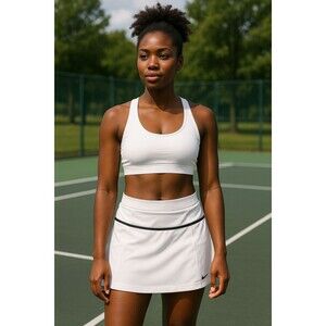 Nike Performance White Tennis Pickleball Skirt Sz Large NWT Sports Gym Outdoor‎